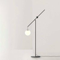 Luceplan Malamata lampada da terra nera