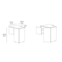 Minotti bedside table Formosa Appoggiata