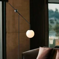 copy of Luceplan Malamata 22 black suspension lamp