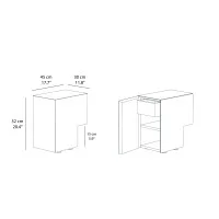 Minotti bedside table Formosa Accucciata