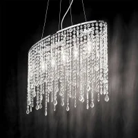Ideal Lux Rain crystal suspension lamp