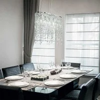 Ideal Lux Rain crystal suspension lamp