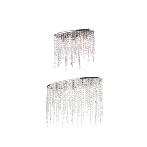 Ideal Lux Rain crystal ceiling lamp
