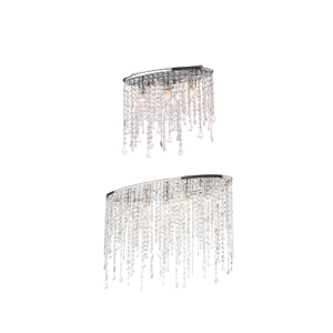 Ideal Lux Rain lampada da soffitto in cristallo