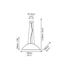 Ideal Lux lena suspension lamp