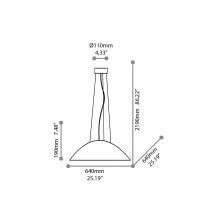 Ideal Lux lena suspension lamp