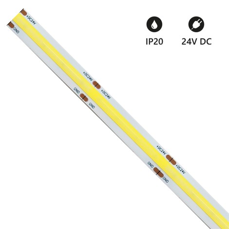 Striscia LED 5 Metri COB 15W/m 24V a luce continua