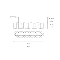 Slamp La Lollo linear led suspension lamp