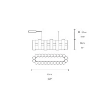 Slamp La Lollo linear led suspension lamp