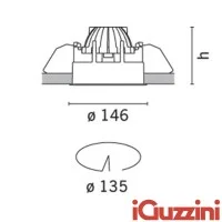 iGuzzini R111 Deep Laser Downlight fixed white round recessed iGuzzini R111 Deep Laser Downlight fixed white round recessed