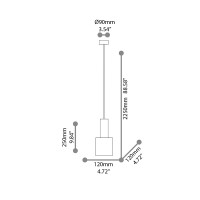 Ideal Lux Holly suspension lamp