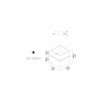 Beneito Faure Rubyc Faretto quadrato led orientabile