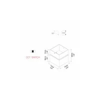 Beneito Faure Rubyc Faretto quadrato led orientabile