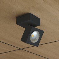 Beneito Faure Rubyc Faretto quadrato led orientabile