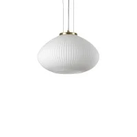 Ideal Lux Plissè lampada a sospensione in vetro soffiato