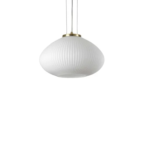 Ideal Lux Plissè lampada a sospensione in vetro soffiato