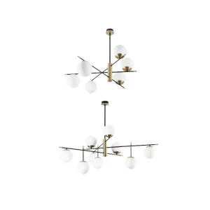 Ideal Lux Gourmet lampada da soffitto in vetro soffiato