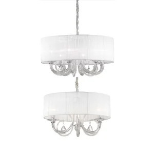 Ideal Lux Swan lampada da soffitto in vetro soffiato