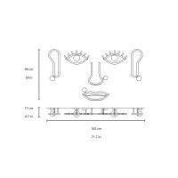 Masiero Visio Full led wall lamp