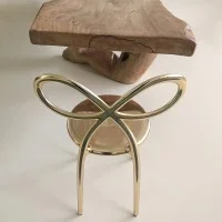 Qeeboo Ribbon Chair Metal sedia decorativa Qeeboo Ribbon Chair Metal sedia decorativa