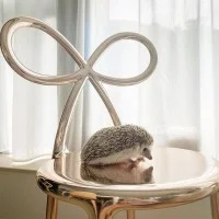 Qeeboo Ribbon Chair Metal sedia decorativa Qeeboo Ribbon Chair Metal sedia decorativa