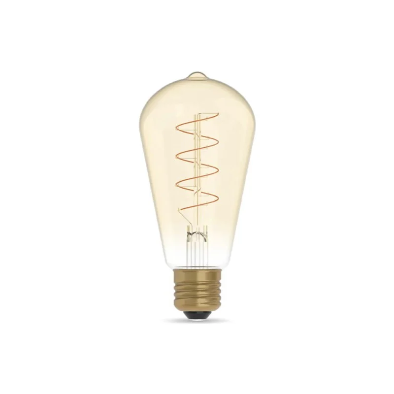 Daylight Carbon spiral ST64 lampadina led E27 4W dimmerabile