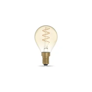 Daylight Carbon spiral G45 lampadina led E14 2.5W dimmerabile