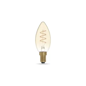 Daylight Carbon spiral C35 LED bulb E14 2.5W dimmable