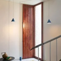 Flos String Light Cone and floor switch white