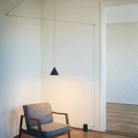 Flos String Light Cone and floor switch white
