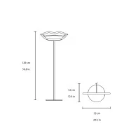 Masiero Visio lampada da terra led