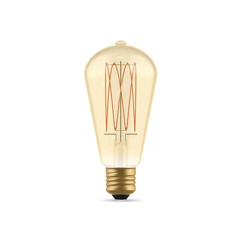 Daylight Carbon cross spiral ST64 LED bulb E27 7W dimmable Daylight Carbon cross spiral ST64 LED bulb E27 7W dimmable