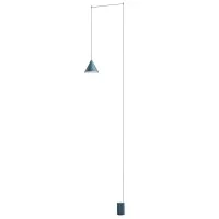Flos String Light Cone and floor switch blue