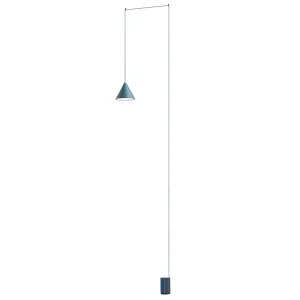 Flos String Light Cone and floor switch blue