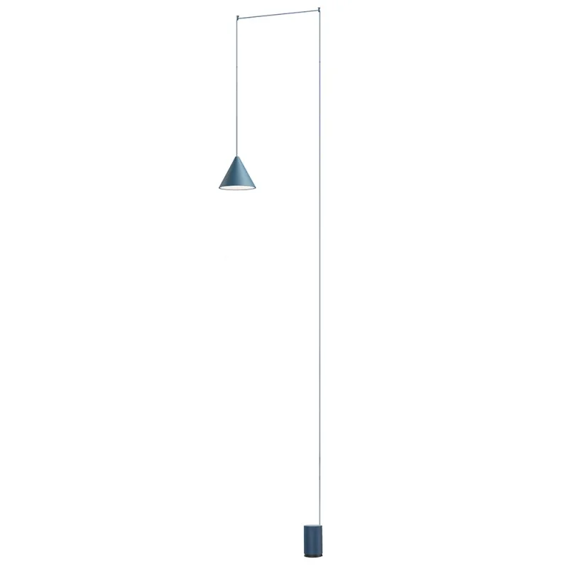 Flos String Light Cone and floor switch blue