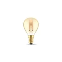 Daylight Carbon cross spiral G45 LED bulb E14 3.5W dimmable
