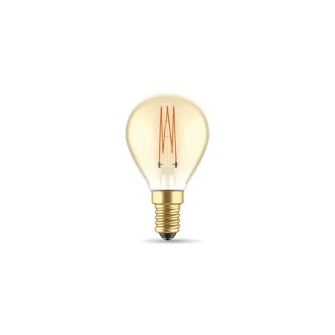 Daylight Carbon cross spiral G45 LED bulb E14 3.5W dimmable