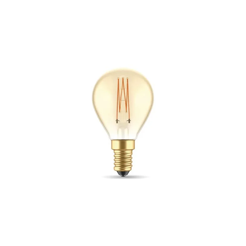 Daylight Carbon cross spiral G45 lampadina led E14 3.5W dimmerabile