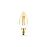 Daylight Carbon cross spiral C35 lampadina led E14 3.5W dimmerabile
