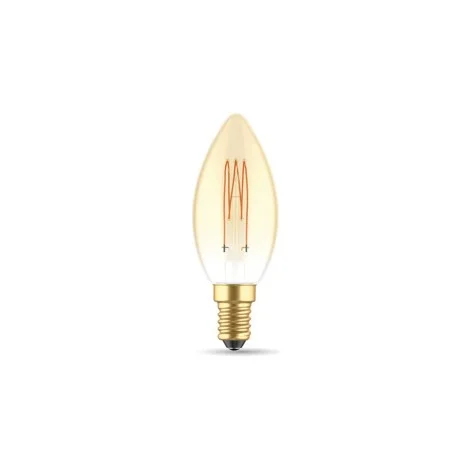 Daylight Carbon cross spiral C35 lampadina led E14 3.5W dimmerabile