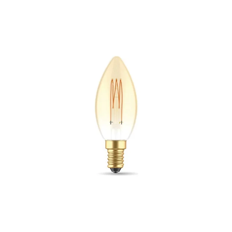 Daylight Carbon cross spiral C35 lampadina led E14 3.5W dimmerabile