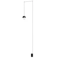 Flos String Light Sphere and floor switch black