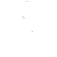 Flos String Light Sphere and rose white