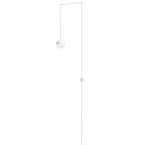 Flos String Light Sphere and rose white