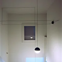 Flos String Light Sphere and rose black