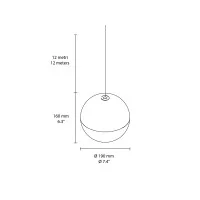 Flos String Light Sphere and rose black