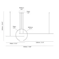 Vivida In&out led suspension lamp
