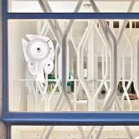 Flos Nebula White Blown Glass Suspension Lamp Chandelier by