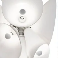 Flos Nebula White Blown Glass Suspension Lamp Chandelier by