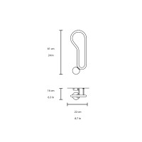 Masiero Visio led wall lamp